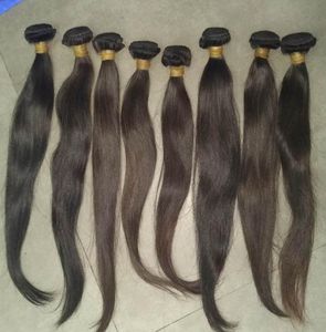 2021 Ny trend Virgin Straight Human Hair Weave Cambodian Hairs Natural Color Thick 3 Bunds Snabbsändningar8369897