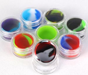 5ml High Quality Original Round Deep Plastic Custom Wax BHO Oil Dab Shatter 5 ml Silicone Lined Container Silicone Jars Dab Wax9183490