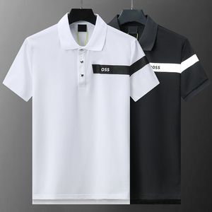 ハイエンドブランドサマーデザイナーボスNew CottonMen's Polo Shirt BusinessカジュアルメンズレーペルメンズTシャツトップM-3XLトップ