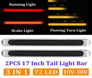 2st 1030V TRUCK TRAILER 72 LEDS som flyter Broms Turn Signal Tail Side Marker Light Mutifunktion Car Truck Trailer Running Light2941382