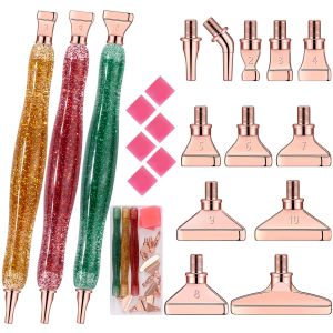 Stitch 1set Resin Point Drill Pen 5D Diamond Painting Drill Pen For Cross Stitch Diamond Embroidery Nail Art Tool