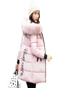 2019 neue Mode Frauen Winter Jacke Mit Pelz Kragen Warme Mit Kapuze Weibliche frauen Winter Mantel Lange Parka Outwear Camperas T2003195639041