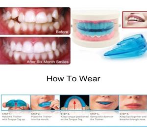 1pc Dental Tooth Orthodontic Appliance Trainer With Denture Case Teeth Alignment Braces Protector Silicone Corrector Mouth Guard F1855431