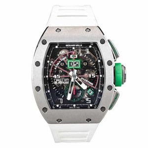 Projektant męski Watch Luksusowy RM11-01Mens Automatyczne maszyny Mancini Limited Edition Unikalna gra Stopwatch Titanium