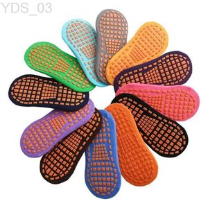 Kids Socks Children Playground Baby Early Education Adult Yoga Sock Childrens Trampoline Socks Dispensing Non-slip Floor Socking YQ240314