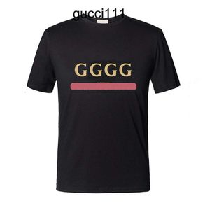 Guucci Designer Men Pure ci gglies gucc gucccis gccci męs ggs t shirt białe koszule gu moda odzież 100 cci guc bawełniana topy