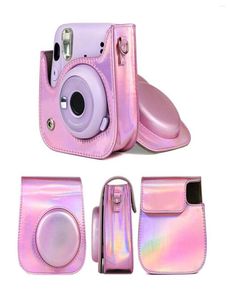 Чехол для цифровых фотоаппаратов для девочек 7 лет, защитная кожаная пленка для камеры Instax 11, мини-защита Instant Po3241645