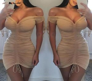 Kobiety brytyjskie bodycon sukienka damskie letnia odzież klubowa mini sukienka Summer Sexy sukienki poliester vneck sukienki 1623460