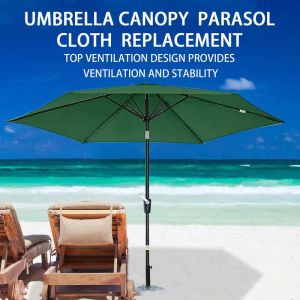 Nets Outdoor Umbrella Replacement Canopy Cover Washable UV30 Protective Waterproof Canopy Cover for Patio, Swimming Pool, Garden