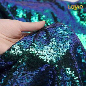 Fabric Wholesale 3mm Gold/Green/Champagne/Silver Sequin Fabric by the yard, Glitter Material for Dress Clothes Sewing DIY Decoration