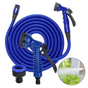 Bobine Tubo per irrigazione da giardino Tubi dell'acqua magici Pistola ad acqua flessibile ad alta pressione per dispositivo di pulizia domestica per il lavaggio di animali domestici con acqua pulita