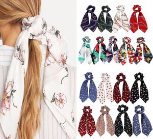 1 PCS Bow Preimers Hair Ring Fashion Ribbon Girl Bands Scrunchies tie tie tie tie solid head lead always accessories 7363037