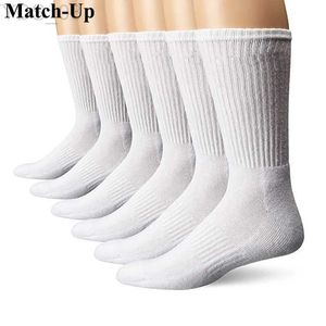 Kids Socks Match-Up Mens sport crew terry socks athletic socks (6 PAIRS) YQ240314