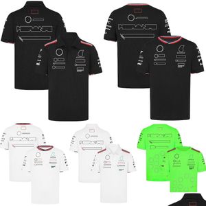オートバイアパレル2024 F1チームTシャツフォーマ1レーシングシャツ新しいシーズンドライバースーツジャージートップサマーメンズプラスサイズドロップデビューオトジュル