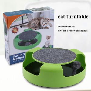 Spielzeug Rotierende Katze Plattenspieler Puzzle Spielbrett Lustige Welpen Leckerli Spielzeug Schattenlose Maus Heimtierbedarf Scratcher Zubehör Produkte