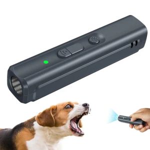 忌避剤New No Dog Noise Anti Barking Device Dog Repeller Ultrasonic Dog Bark Stop Devicesトレーニング3モード充電式