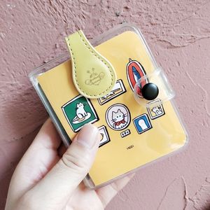 Twoside Glid Bee Twocolor PU Leather Magnetic Bookmark TN Journal Notebook Marks Cute Paper Clips Planner Accessories 240314