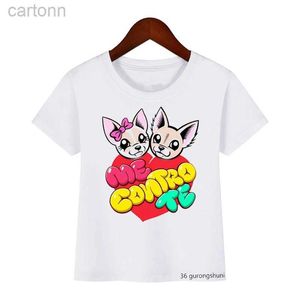 Camisetas Me Contro Te meninos, roupas infantis, camisetas engraçadas, tendências da moda de verão, camisetas para meninas, camisetas fofas de anime para crianças, tops atacado ldd240314