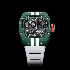 Män tittar på RM -armbandsur Made Automatic Mechanical Mens Series RM 029 Automatiskt mekaniskt kolfibermaterial Klocka Begagnad Watch Single