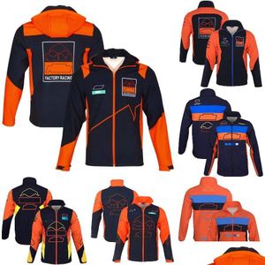 Motorcycle Apparel 2022 Winter Riding Jacket Mens Extreme Sports Racing Hoodie Moto Team Zipper Hooded Sweatshirt Jackets Motocross Ho Otzfb