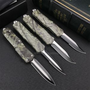 4 Modelle Micro A07 Automatikmesser 440C Klinge Camouflage Zinklegierung Griffe Outdoor AUTO Jagd Taktische Selbstverteidigung Handwerkzeugmesser UT85 C07 BM 3300