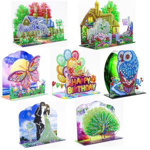 Stitch DIY 5D Specjalny obraz diamentu w kształcie Diamond 3D Tredywenowy puzzle Picture Cross Szyty Cross Crystal Rhinestone Arts Wystrój domu