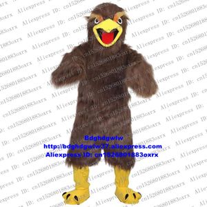 Mascot kostymer mörkbrun långa päls örn hawk tercel tiercel falcon gam mascot kostym vuxen kommersiell strip drive märke figur zx553