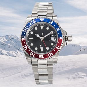 Men Classic Style Automatyczny ruch Hinery Watches Fashion Casual Watch 41 mm Sapphires Stal nierdzewna z pudełkiem AAA Wysokiej jakości Montre