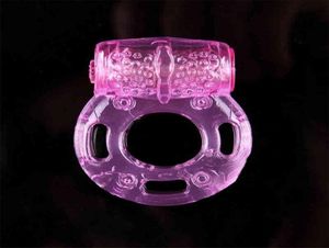 Anello a farfalla Silicone vibrante Cockring Anelli del pene Anello del rubinetto Giocattoli del sesso Prodotti Giocattolo per adulti pene vibrador6206904