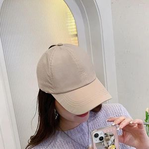 Ball Caps Korean Style Summer Outdoor Simple Sports Sunshade Female Mesh Hat Cross Baseball Cap