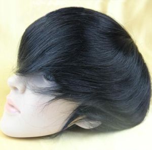 11b234 Nyaste Indien Human Hair Mens Toupee 8Quotx 10quoThair Toppers Men039s Hair Systems Pieces Mono Base9673265