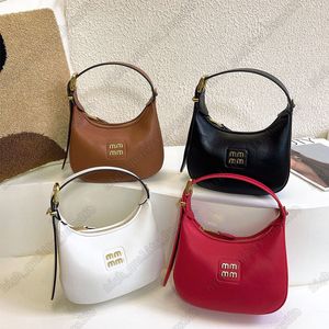 MM New product runway style hobo bag Top imported calf leather Underarm bag Golden logo handbag Removable shoulder strap