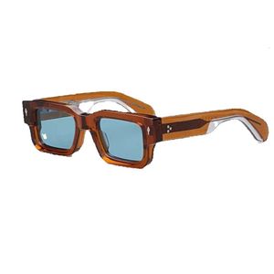 2023 NY JMM Retroacetat Enkla solglasögon Män toppkvalitet Square Fashion Designer Eyeglasses UV400 Outdoor Handmade Women Classic Trendy Sun Glasses