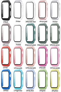 Colourful Watch Cases For Apple Watch 4044mm Series 6 SE 5 4 CaseTempered Glass Iwatch 38mm 42mm Screen Protector Frame With Pac3408400