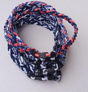 Titanium Sport Accessories outdoor accs athletic necklaces triple single rope necklace baseball tornado bracelet weaves neck2596798