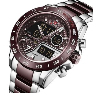 NAVIFORCE Männer Digitale Uhr LED Sport Military Herren Quarz Armbanduhr Männliche Leuchtende Wasserdichte Uhr Uhren Relogio Masculino 240311