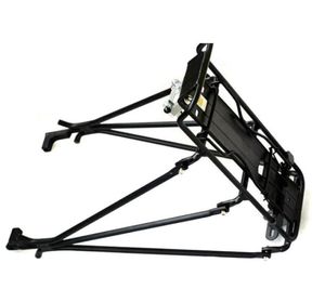 Ciclismo mtb liga de alumínio porta bicicleta traseiro rack prateleira suporte para freio a discovbrake bicicleta black6737994