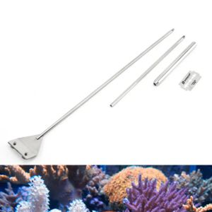 Verktyg Rostfritt stål Aquarium Fish Tank Alger Razor Scraper Blade Aquatic Water Live Plant Grass Cleaning Multitool Cleaner Set