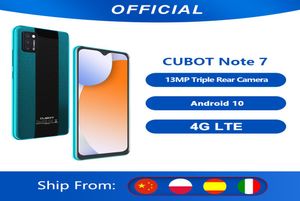 Cubot Note 7 Smartphone, Dreifachkamera, 13 MP, 4G LTE, 55-Zoll-Bildschirm, 3100 mAh, Android 10, Dual-SIM-Karte, Mobiltelefon, Gesichtsentsperrung4014728