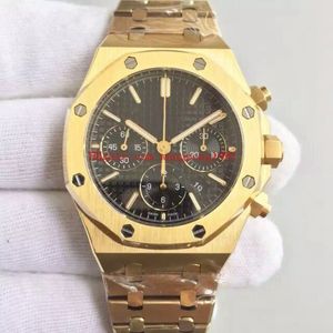 3 Colors Men Classic Series Watch 41mm 26320 VK Quartz 18K Yellow Gold Chronograph Work Mens Watches Wristwatches230L