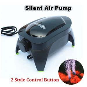 Tillbehör 220240V Silent Aquarium Air Pump Justerbar Mini Air Compressor Air Flow Control Aquarium Oxygen Air Pump för Fish Tank