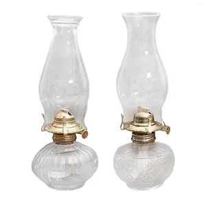 Bordslampor Retro Style Oil Lantern Lamp Altar Supplies för Desktop Christmas BBQ Picnic Decoration