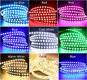 Striscia LED DC12V 5054 Nastro flessibile impermeabile 60LEDsm Più luminoso di 5050 Nastro diodi RGB 12V 5mlot4611062