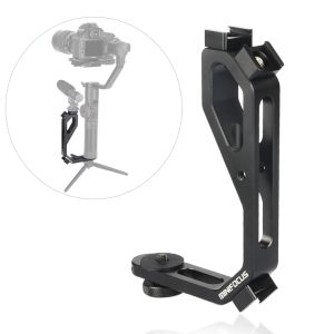 Heads RoninS Handle Grip L Bracket Stand with Hot Shoe 1/4'' Screw Video Monitor Mic Mount for zhiyun crane 2 Dji Ronin S Moza Air 2