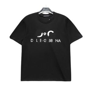 100% tung bomull Sommartryck 2024 Creative Luxury Designer T-shirt Men's Classic Alphabet Print T-Shirt Men's Women's Casual T-Shirt Cotton High-End Loose Top T-Shirt S-3XL