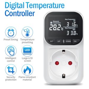 Products Highprecision Digital Display Smart Thermostat Fish Tank Touch Screen Home Thermostat Socket Temperature Regulation Socket