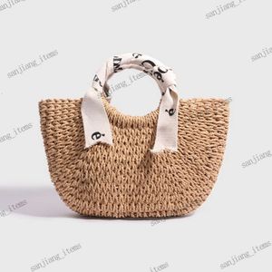 المصمم Woody Raffias Straw Beach The Bag Bag Lady Love Coese Pochette Crochet Stare Stop Pags Women’s Mens Summer Luxurys Handbag Crossbody Clutch Bage Travel