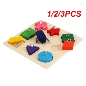 Other Bird Supplies 1/2/3PCS Pet Educational Toys Parrot Interactive Training Colorful Wooden Block Birds Puzzle Toy Accessories