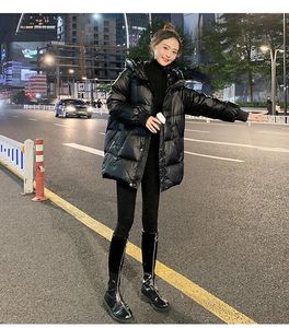 Feminino para baixo 2024 inverno acolchoado jaqueta feminina curto versão coreana do bf solto net vermelho hong kong estilo algodão grosso