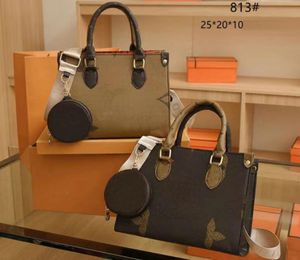 2pcs/وضعت على Go Tote Bag Fashion Sac Femme Bag Bags Counter Counter Bags Women Handbag Lady The Shopping Handbag Backpack Size 25x20x10cm